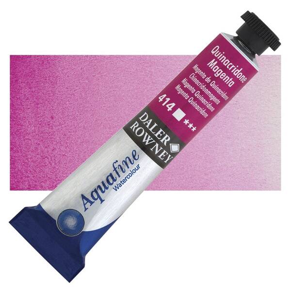 Daler Rowney Aquafine Tüp Suluboya 8 Ml Quinacridone Magenta - 1