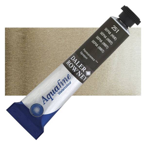 Daler Rowney Aquafine Tüp Suluboya 8 Ml Sepia Hue - 1