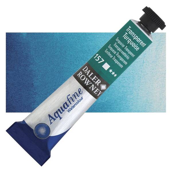Daler Rowney Aquafine Tüp Suluboya 8 Ml Transparent Turquoise - 1