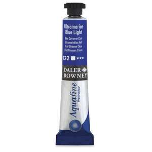 Daler Rowney Aquafine Tüp Suluboya 8 Ml Ultramarine Blue Light - 3
