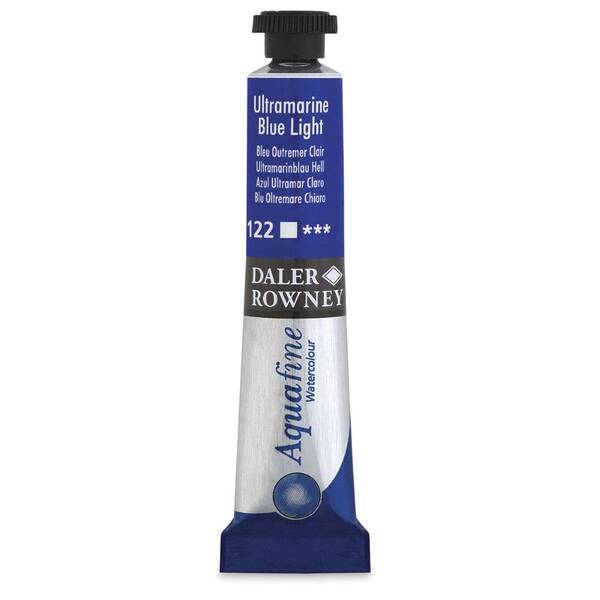 Daler Rowney Aquafine Tüp Suluboya 8 Ml Ultramarine Blue Light - 3