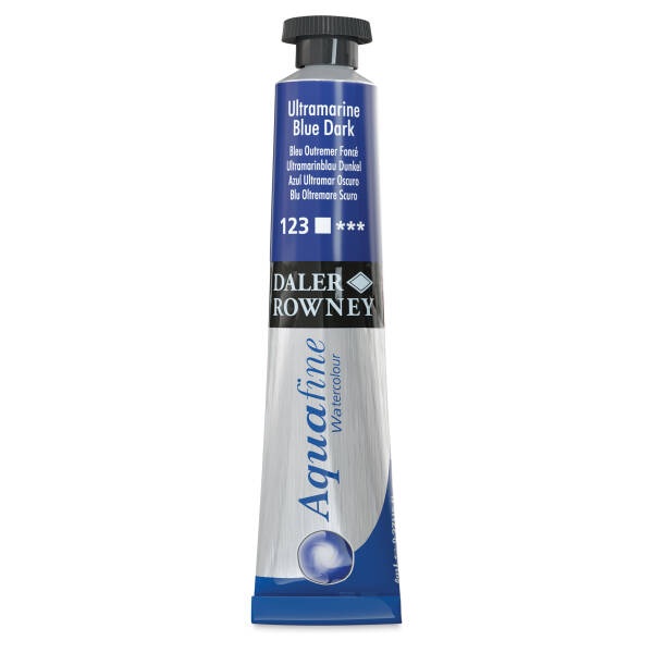 Daler Rowney Aquafine Tüp Suluboya 8 Ml Ultramarine Blue Dark - 3