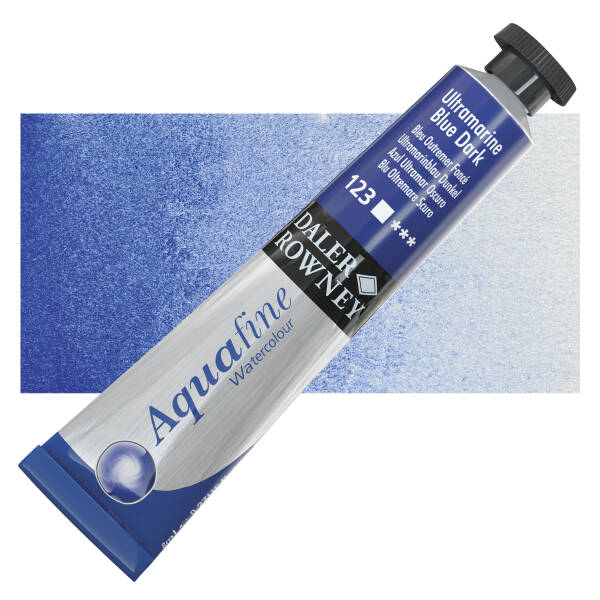 Daler Rowney Aquafine Tüp Suluboya 8 Ml Ultramarine Blue Dark - 1