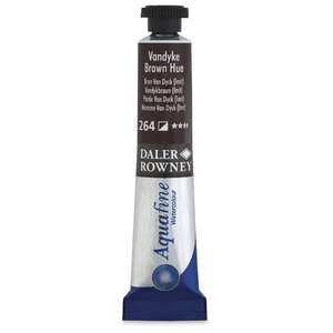 Daler Rowney Aquafine Tüp Suluboya 8 Ml Vandyke Brown - 3