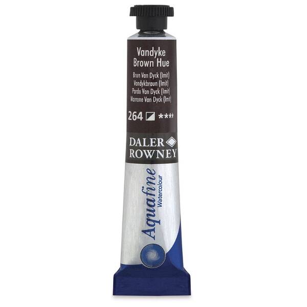 Daler Rowney Aquafine Tüp Suluboya 8 Ml Vandyke Brown - 3