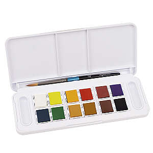 Daler Rowney Aquafine Watercolor Travel Set 12'li Yarım Tablet - 2