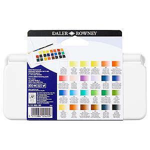 Daler Rowney Aquafine Watercolor Travel Set 24'lü Yarım Tablet - 2