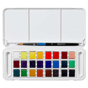 Daler Rowney Aquafine Watercolor Travel Set 24'lü Yarım Tablet - 3