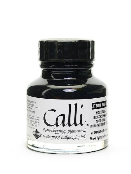 Daler Rowney Calli Mürekkep 29,5ml Jet Black - 1