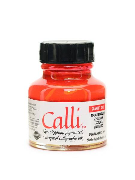 Daler Rowney Calli Mürekkep 29,5ml Scarlet - 2