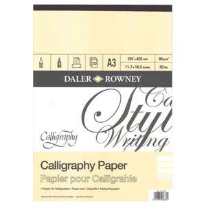 Daler Rowney - Daler Rowney Calligraphy Pad A3 90Gr 30 Yaprak