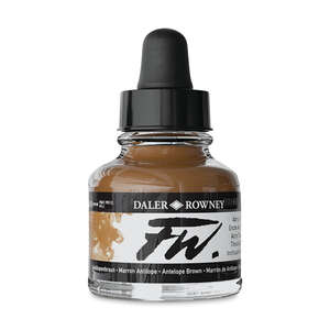 Daler Rowney - Daler Rowney FW Ink Sıvı Akrilik Boya 29,5ml Antelope Brown
