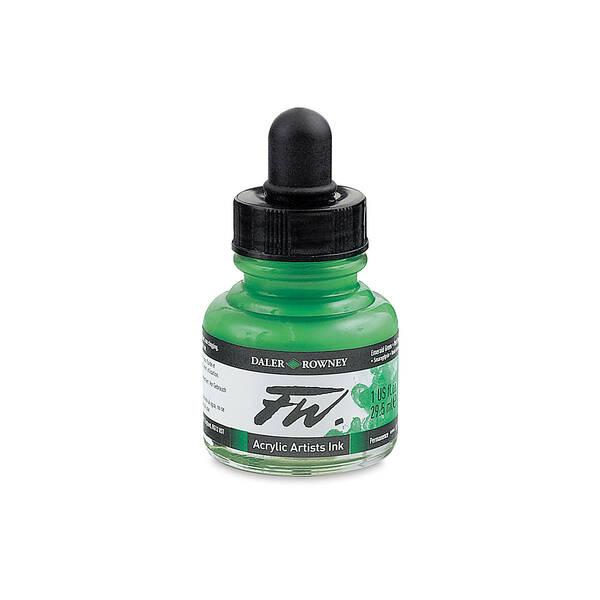 Daler Rowney FW Ink Sıvı Akrilik Boya 29,5ml Emerald Green