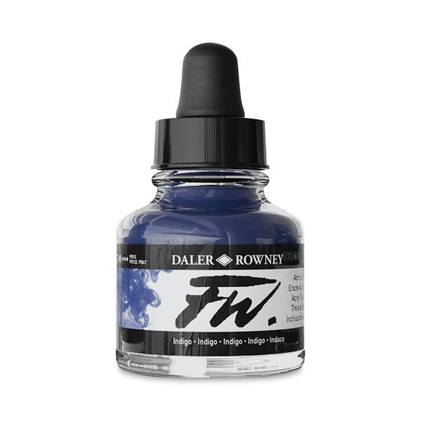 Daler Rowney FW Ink Sıvı Akrilik Boya 29,5ml Indigo - 1