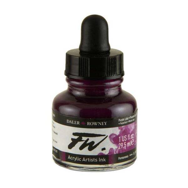 Daler Rowney FW Ink Sıvı Akrilik Boya 29,5ml Purple Lake - 1