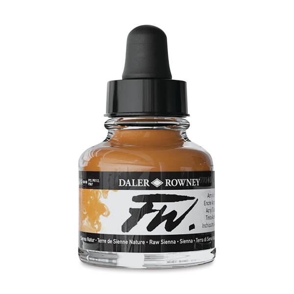 Daler Rowney FW Ink Sıvı Akrilik Boya 29,5ml Raw Sienna - 1