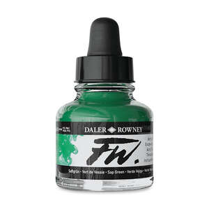 Daler Rowney - Daler Rowney FW Ink Sıvı Akrilik Boya 29,5ml Sap Green