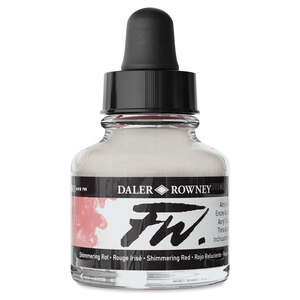 Daler Rowney - Daler Rowney FW Ink Sıvı Akrilik Boya 29,5ml Shimmering Red