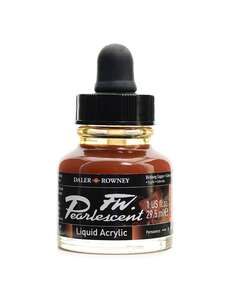 Daler Rowney FW Pearlescent Sıvı Akrilik Boya 29,5 Ml Birdwing Copper - 3