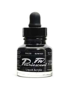 Daler Rowney - Daler Rowney FW Pearlescent Sıvı Akrilik Boya 29,5 Ml Black