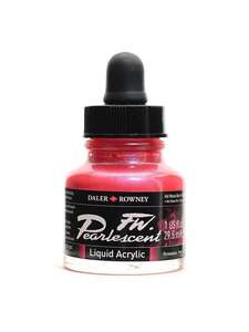 Daler Rowney FW Pearlescent Sıvı Akrilik Boya 29,5 Ml Hot Mama Red - 3