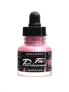 Daler Rowney FW Pearlescent Sıvı Akrilik Boya 29,5 Ml Platinum Pink - Thumbnail