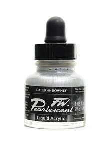 Daler Rowney FW Pearlescent Sıvı Akrilik Boya 29,5 Ml Silver Pearl - 2