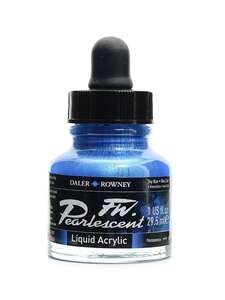 Daler Rowney FW Pearlescent Sıvı Akrilik Boya 29,5 Ml Sky Blue - Daler Rowney