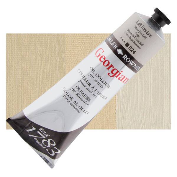 Daler Rowney Georgian Yağlı boya 225 Ml Buff Titanium - 1