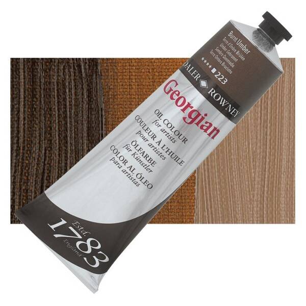 Daler Rowney Georgian Yağlı Boya 225 Ml Burnt Umber - 1