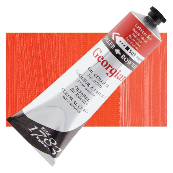 Daler Rowney Georgian Yağlı Boya 225 Ml Cadmium Red - 1