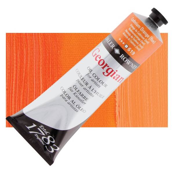 Daler Rowney Georgian Yağlı Boya 225 Ml Cadmium Orange Hue - 1