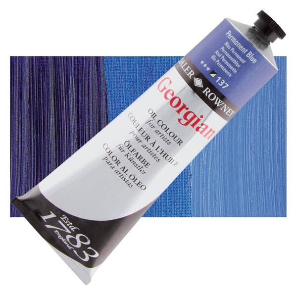 Daler Rowney Georgian Yağlı Boya 225 Ml Permanent Blue - 1