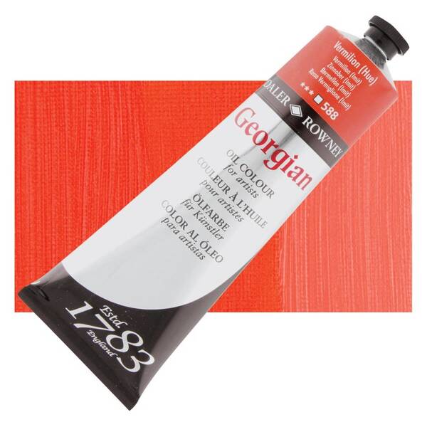 Daler Rowney Georgian Yağlı Boya 225 Ml Vermilion Hue - 1