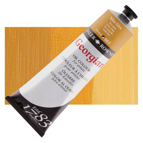 Daler Rowney Georgian Yağlı Boya 225 Ml Yellow Ochre - 1