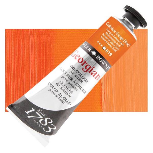 Daler Rowney Georgian Yağlı Boya 38 Ml Cadmium Orange Hue - 1