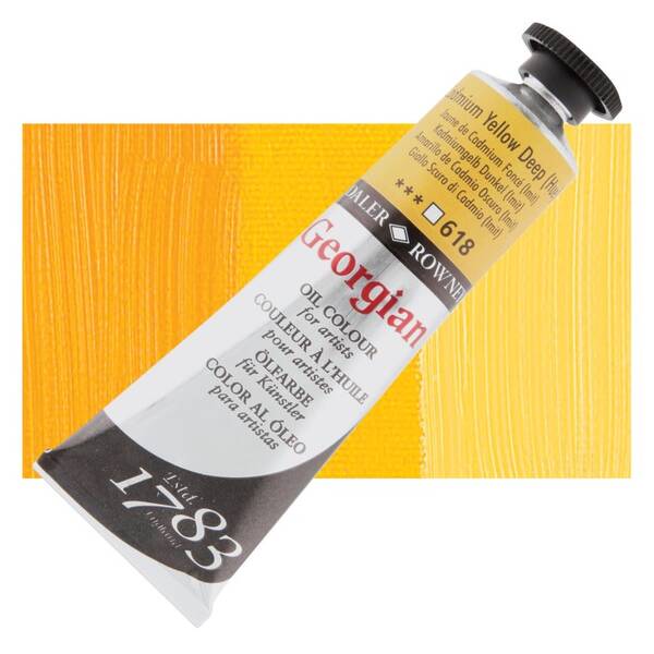 Daler Rowney Georgian Yağlı Boya 38 Ml Cadmium Yellow Deep Hue - 1