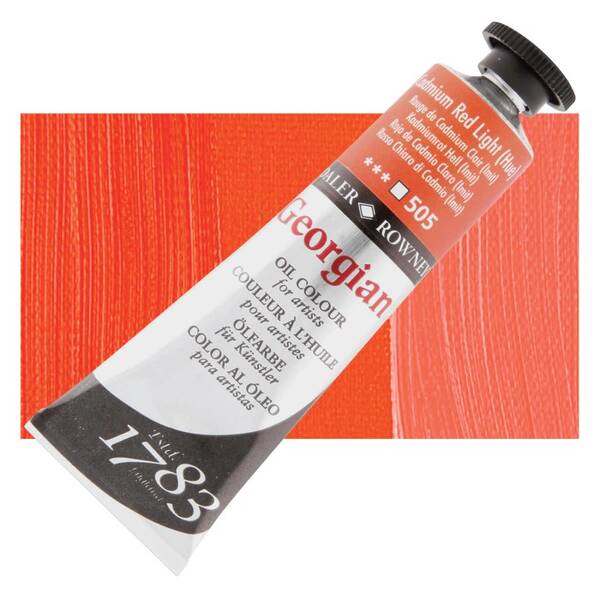 Daler Rowney Georgian Yağlı Boya 38 Ml Cadmium Red Light Hue - 1