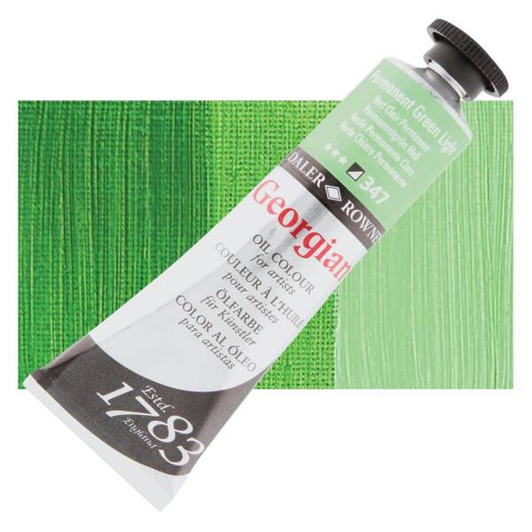 Daler Rowney Georgian Yağlı Boya 38 Ml Permanent Green Light - 1