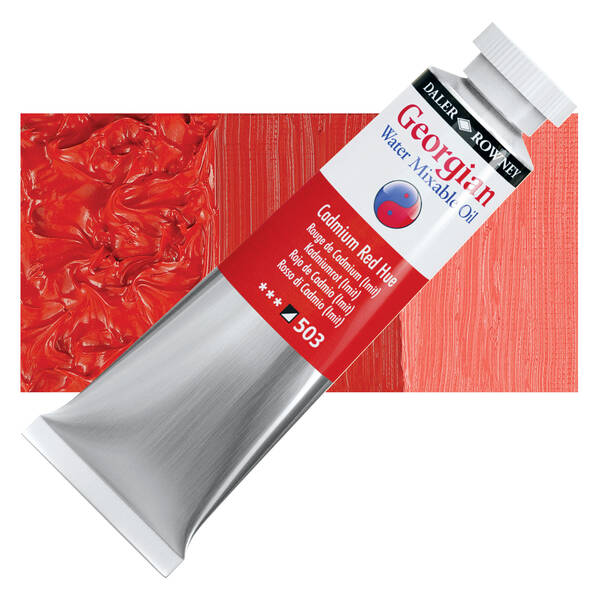 Daler Rowney Georgian Su Bazlı Yağlıboya 37Ml Cadmium Red Hue - 1