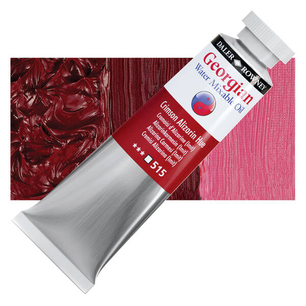 Daler Rowney Georgian Su Bazlı Yağlıboya 37Ml Crimson Alizarin Hue - 1