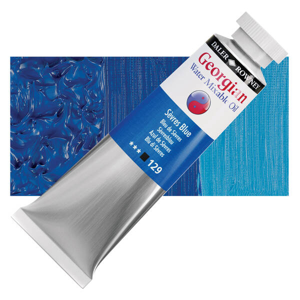 Daler Rowney Georgian Su Bazlı Yağlıboya 37ml Sevres Blue - 1