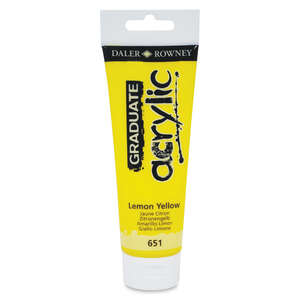 Daler Rowney Graduate Akrilik 120 Ml Lemon Yellow - 3