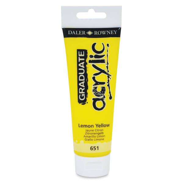 Daler Rowney Graduate Akrilik 120 Ml Lemon Yellow - 3
