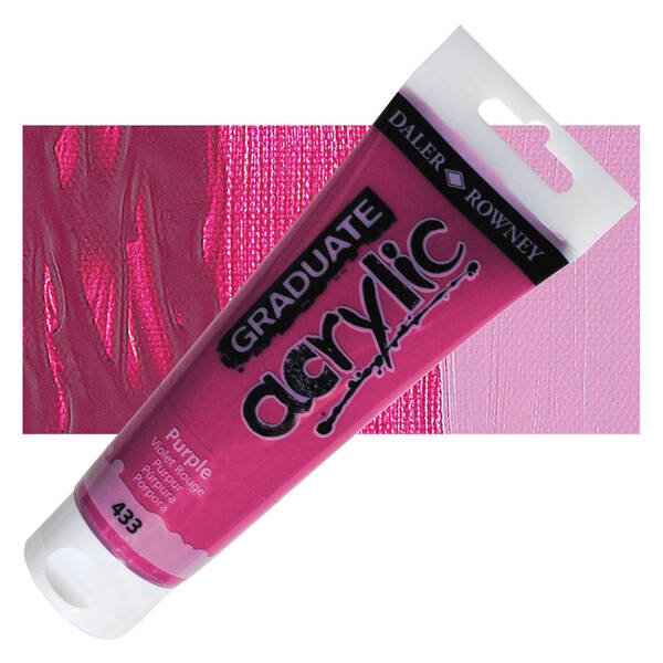 Daler Rowney Graduate Akrilik 120 Ml Purple - 1