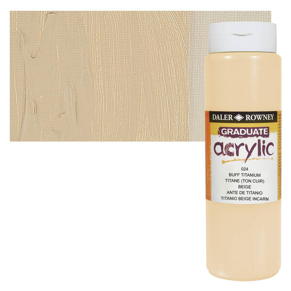 Daler Rowney Graduate Akrilik 500 Ml Buff Titanium - 1