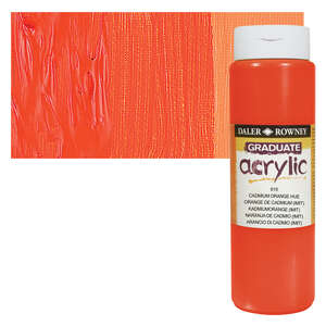 Daler Rowney - Daler Rowney Graduate Akrilik 500 Ml Cadmium Orange Hue