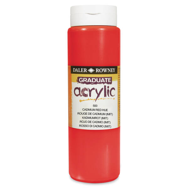Daler Rowney Graduate Akrilik 500 Ml Cadmium Red Hue - 3