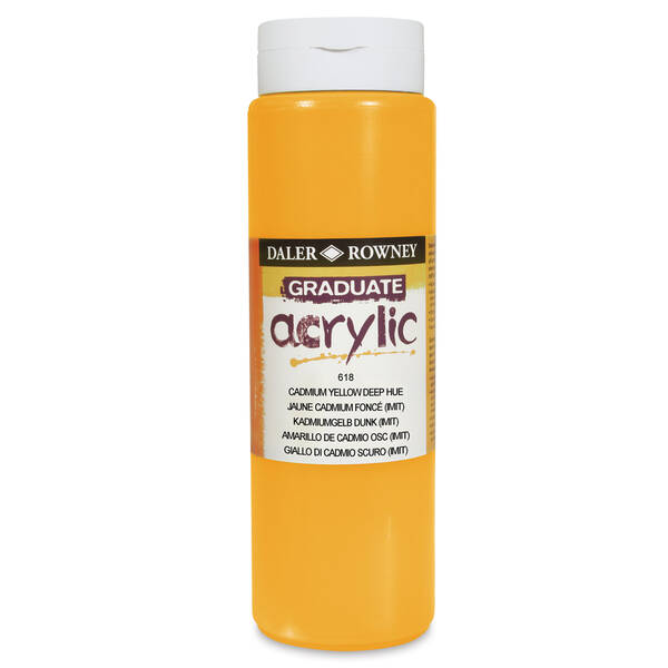 Daler Rowney Graduate Akrilik 500 Ml Cadmium Yellow Deep Hue - 3