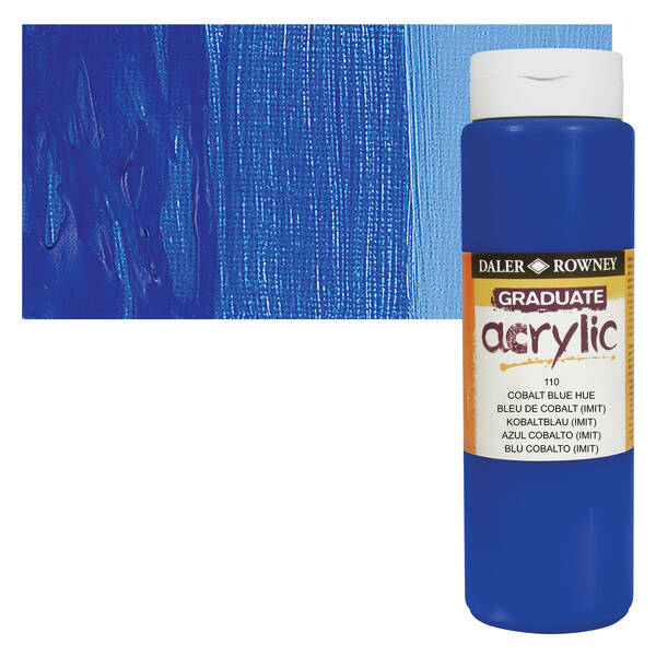 Daler Rowney Graduate Akrilik 500 Ml Cobalt Blue Hue - 1